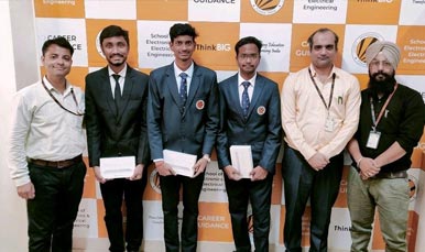 Students K. Sanjay Kumar, A. Durga Prasad and Ch. S S Satwik won Institutional and Regional rounds of prestigious Solving for India Hackathon 2023
