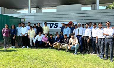 Students delving into the world of automotive excellence during their insightful visit to TVS Motors, Himachal Pradesh